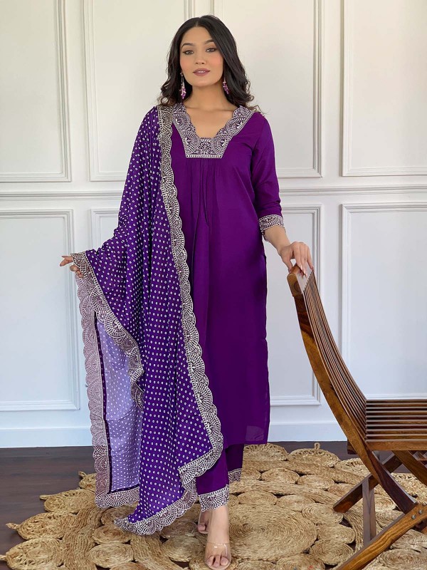 Indigo Viscose Readymade Kurti